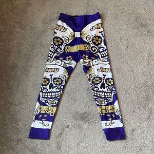 FanPrint JMU James Madison University Leggings SIZE XS